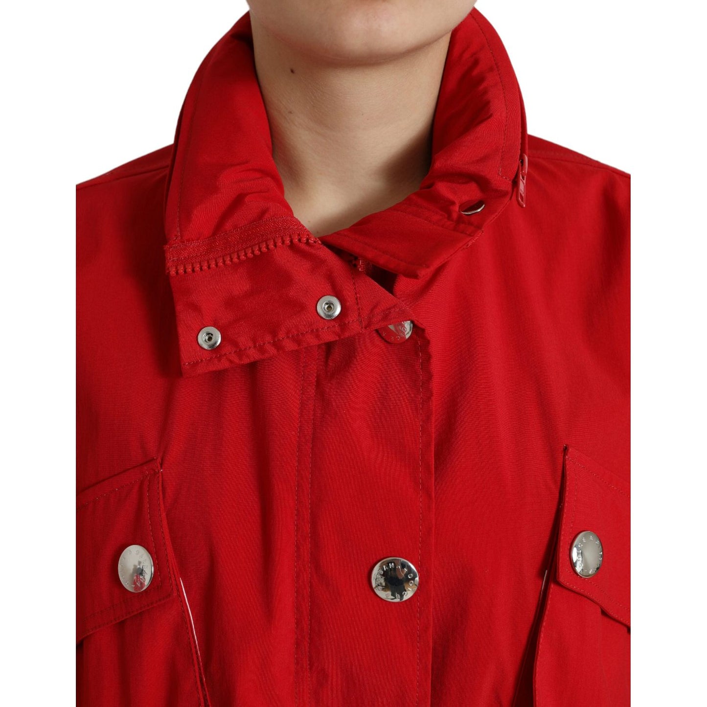 Dolce & Gabbana Elegant Red Long Sleeve Jacket Dolce & Gabbana