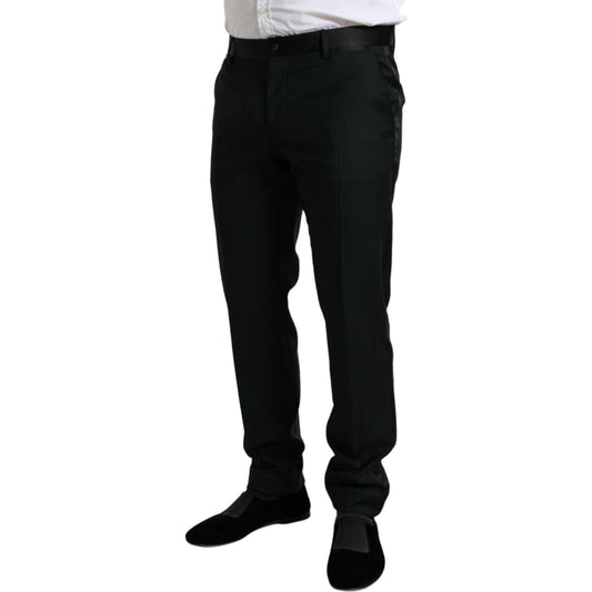 Dolce & Gabbana Elegant Slim Fit Wool Dress Pants Dolce & Gabbana