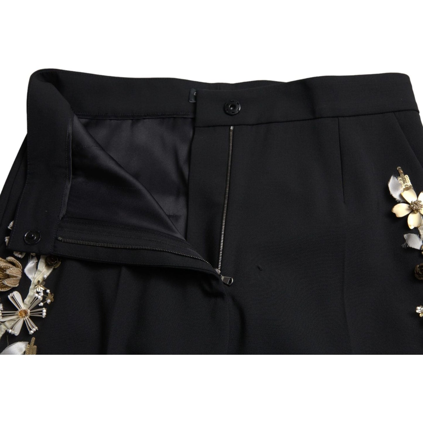 Dolce & Gabbana Elegant High Waist Floral Tapered Pants Dolce & Gabbana