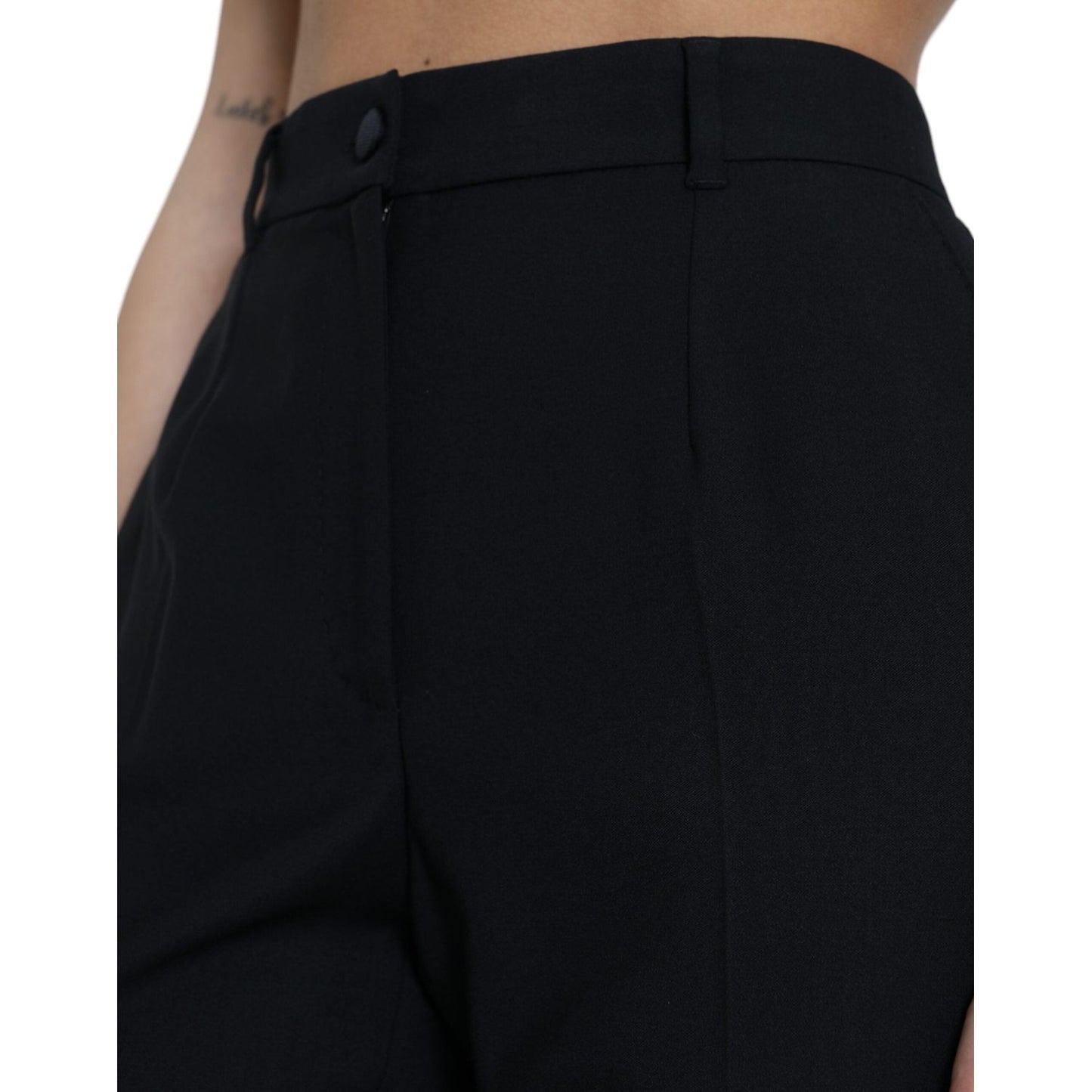 Dolce & Gabbana Elegant High Waist Wool Pants Dolce & Gabbana