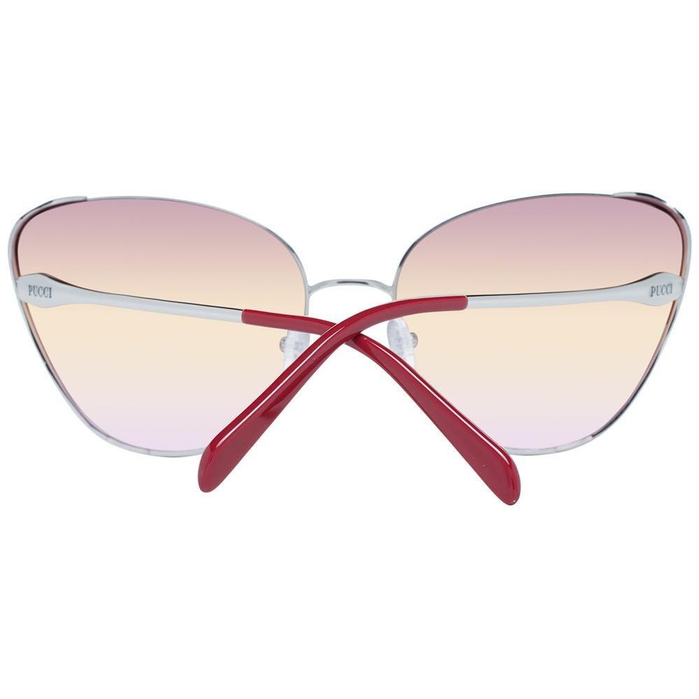 Emilio Pucci Silver Metal Sunglasses