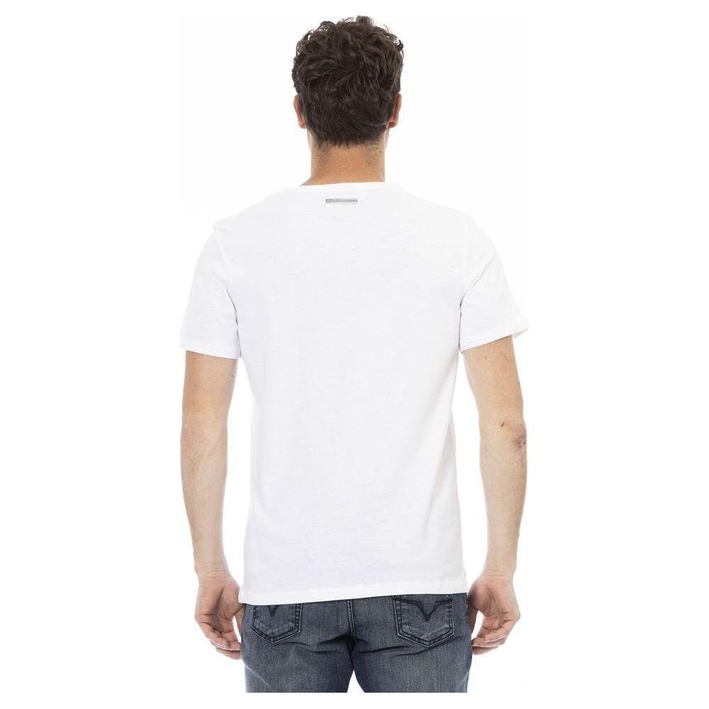 Bikkembergs White Cotton Men T-Shirt Bikkembergs