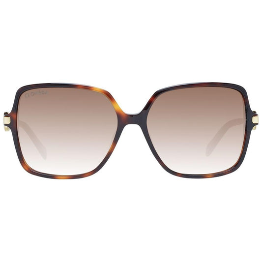 Omega Brown Women Sunglasses Omega