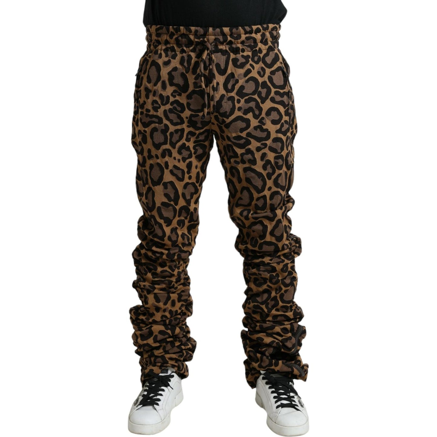 Dolce & Gabbana Chic Leopard Print Jogger Pants Dolce & Gabbana