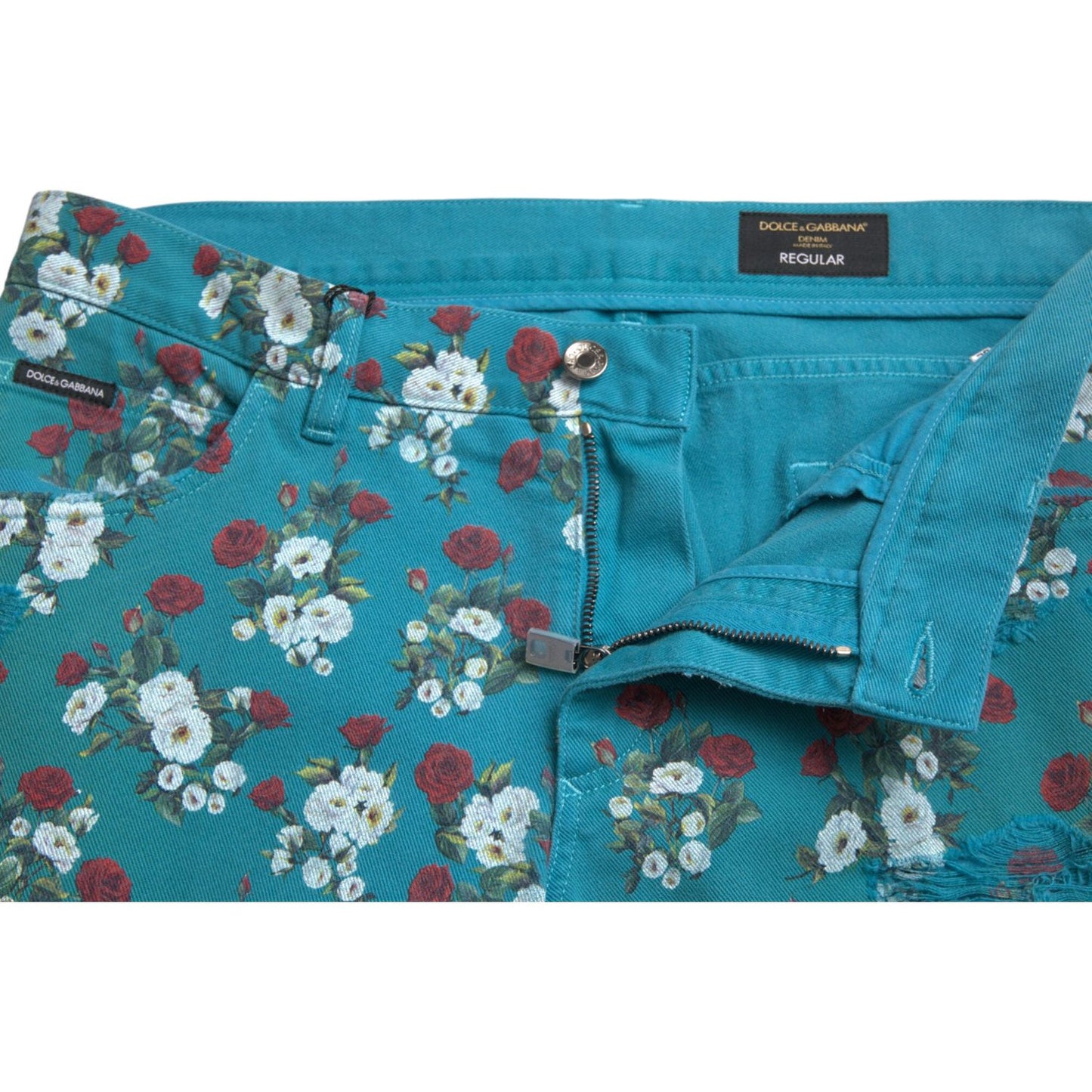 Dolce & Gabbana Chic Floral Skinny Denim Jeans Dolce & Gabbana