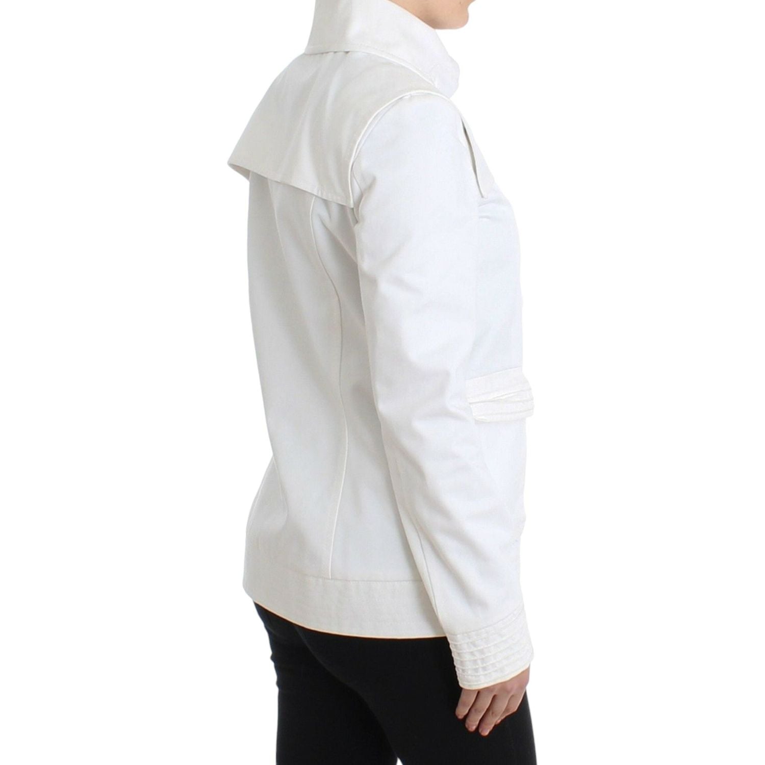 GF Ferre White Double Breasted Jacket Coat Blazer