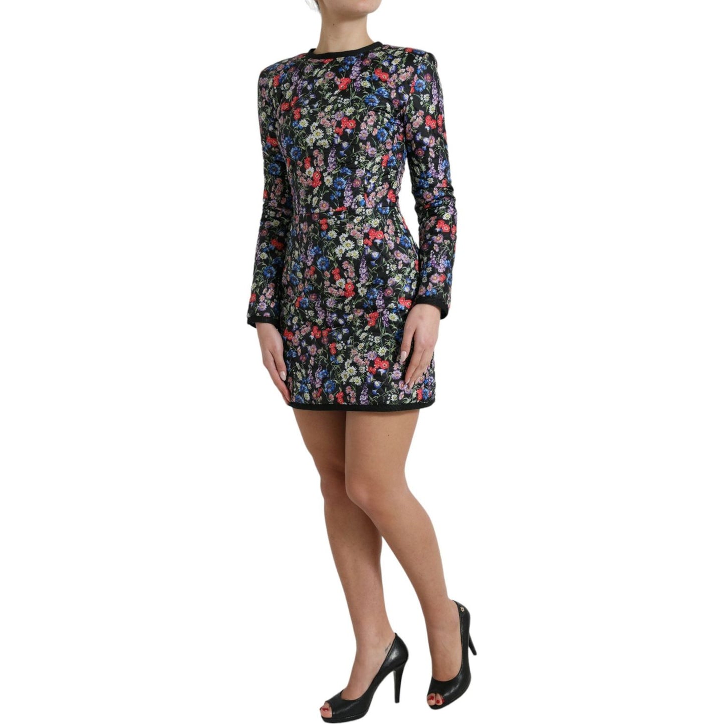 Dolce & Gabbana Floral Sheath Mini Dress Elegance Dolce & Gabbana