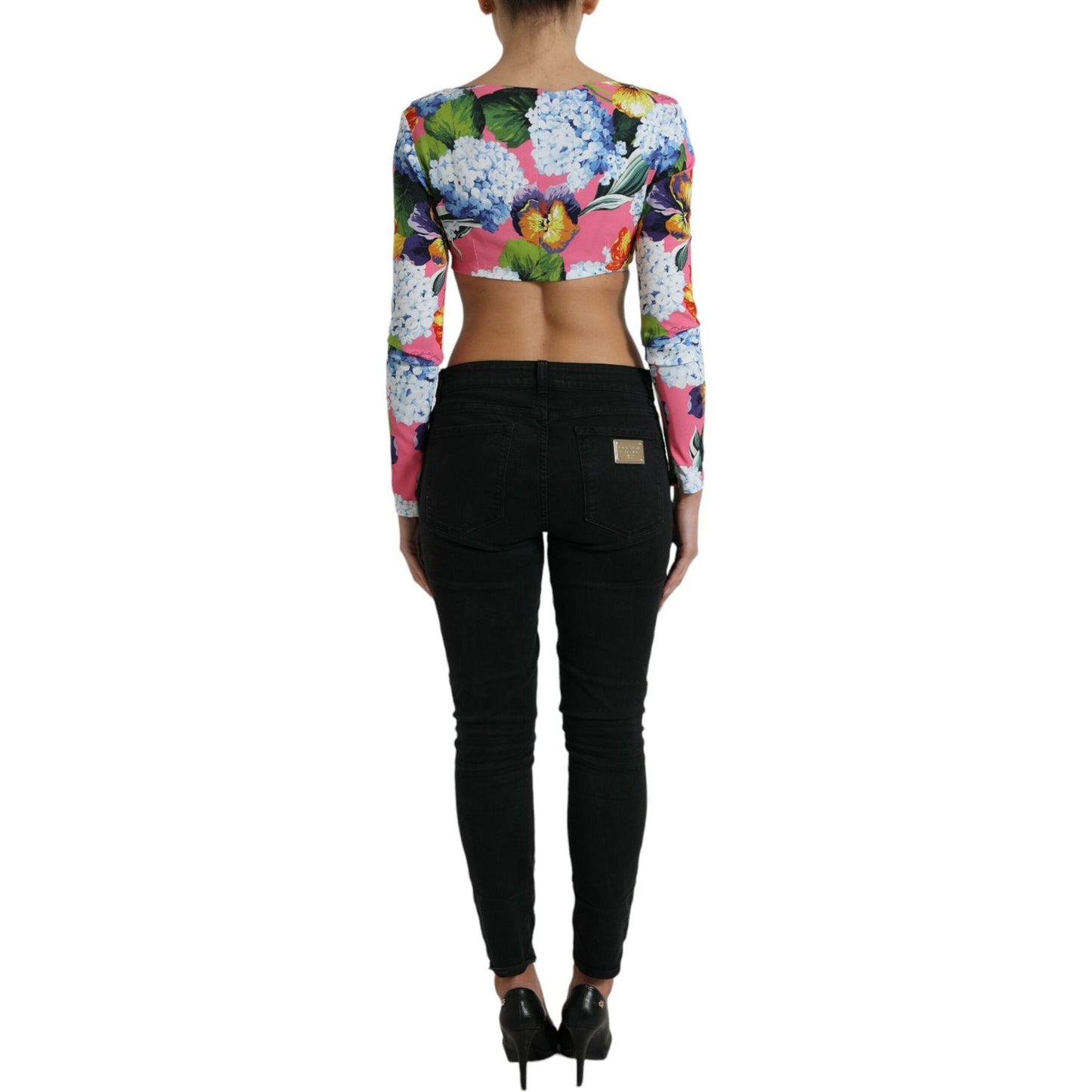 Dolce & Gabbana Floral Elegance Cropped Blouse Dolce & Gabbana