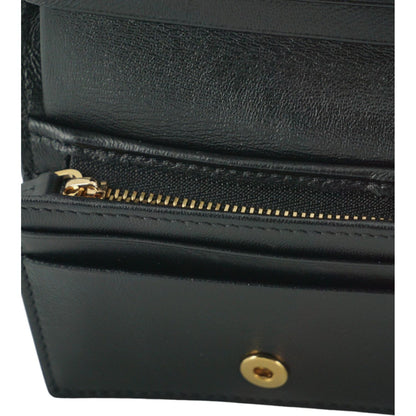 Versace Brown Calf Leather Compact Wallet