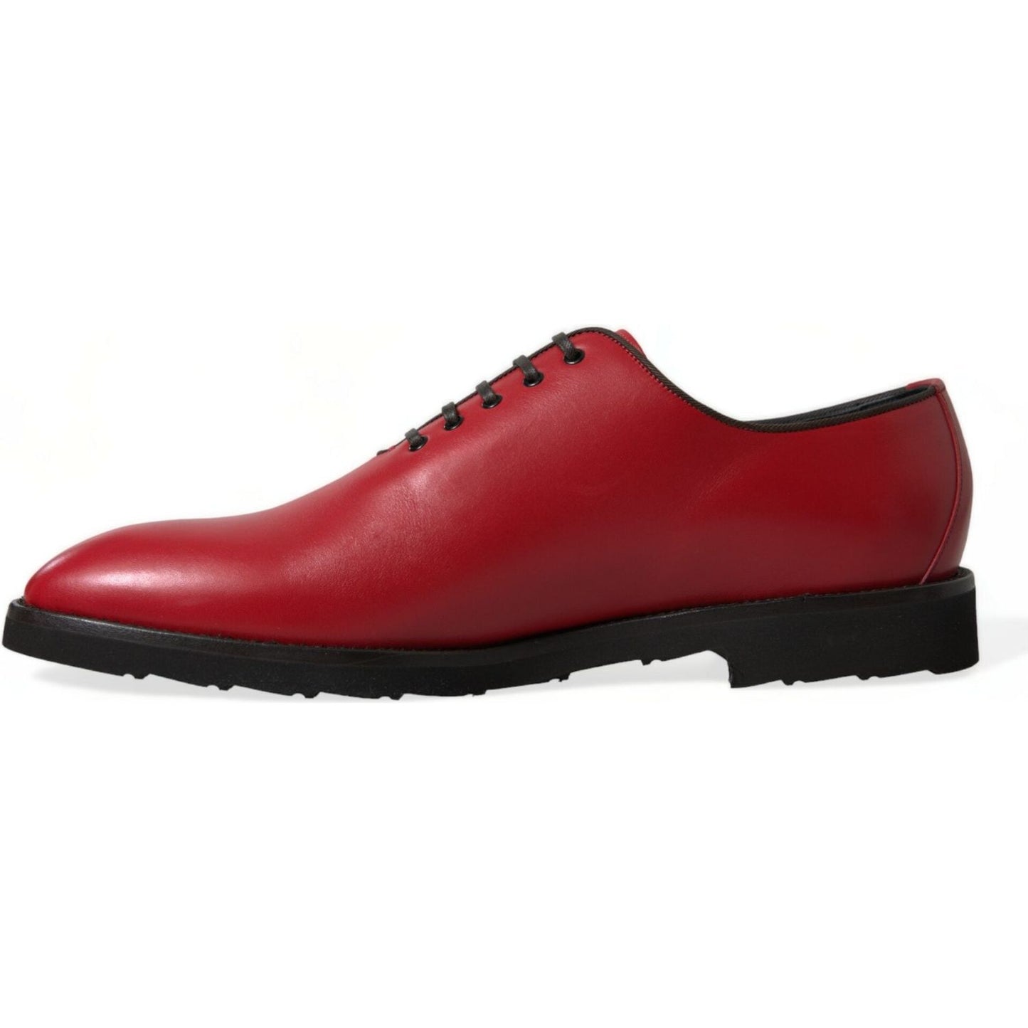 Dolce & Gabbana Elegant Red Leather Oxford Dress Shoes Dolce & Gabbana