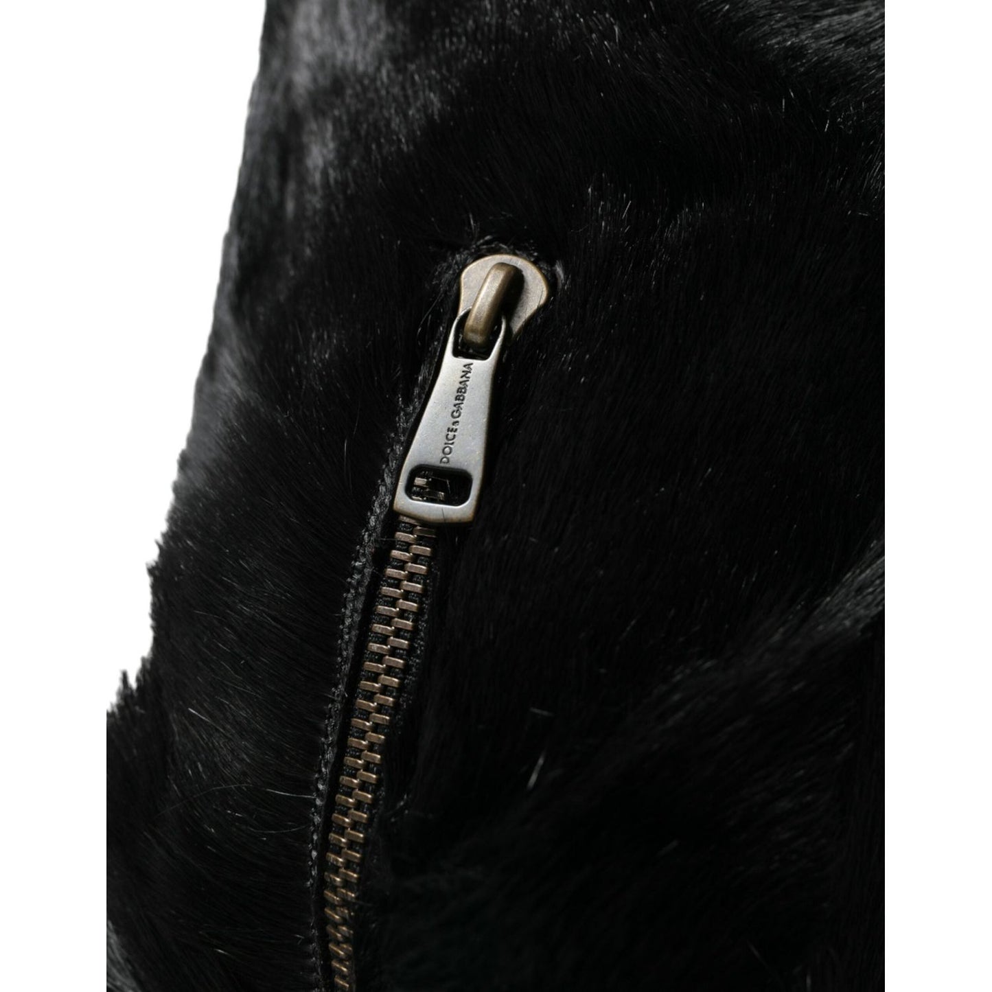 Dolce & Gabbana Opulent Gazelle Fur Mid Calf Boots Dolce & Gabbana