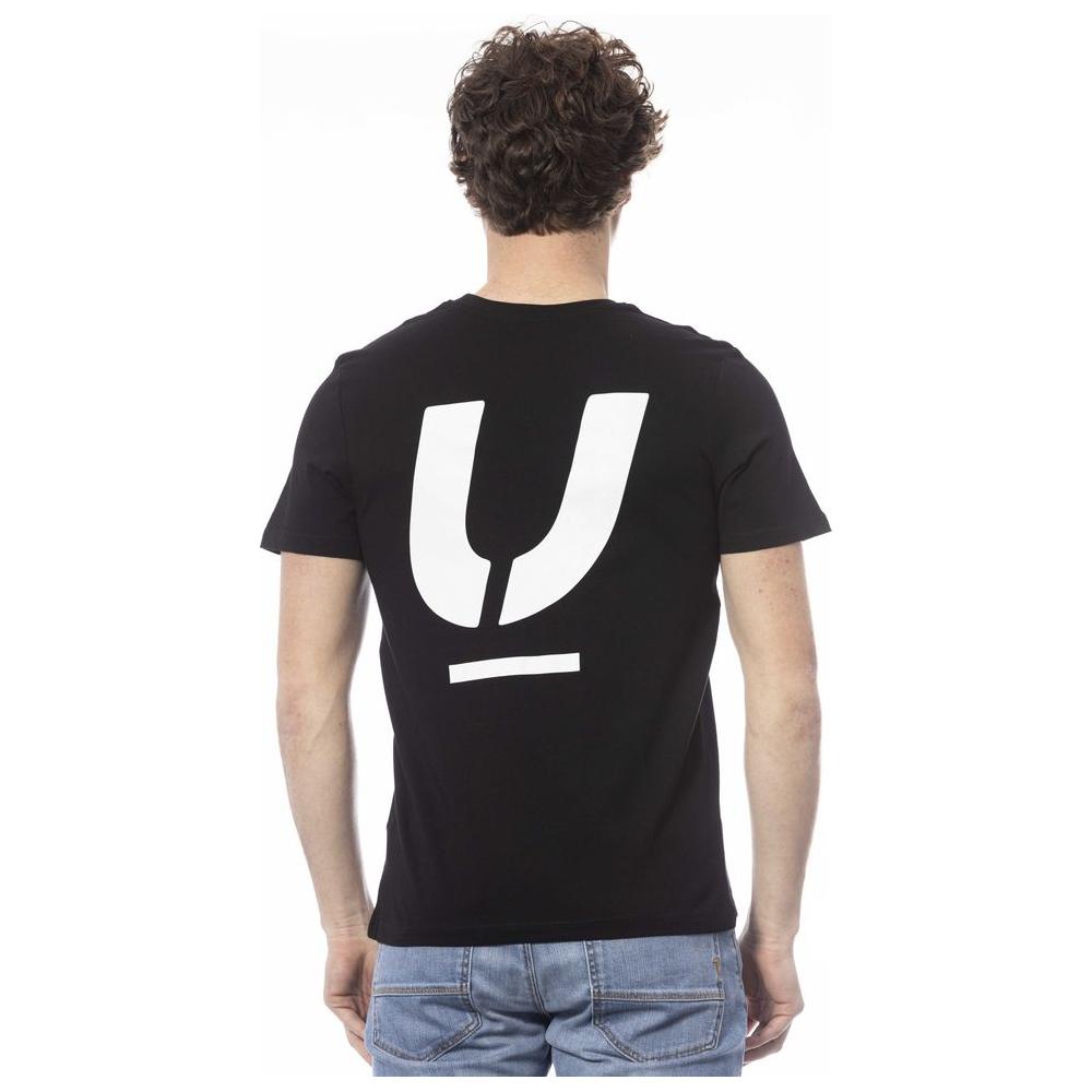 Ungaro Sport Black Cotton Men T-Shirt Ungaro Sport