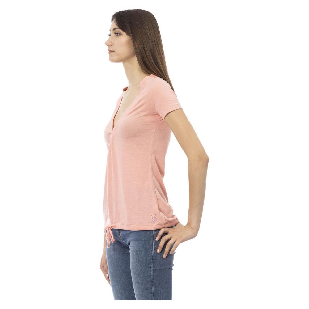 Trussardi Action Pink Cotton Women Top Trussardi Action