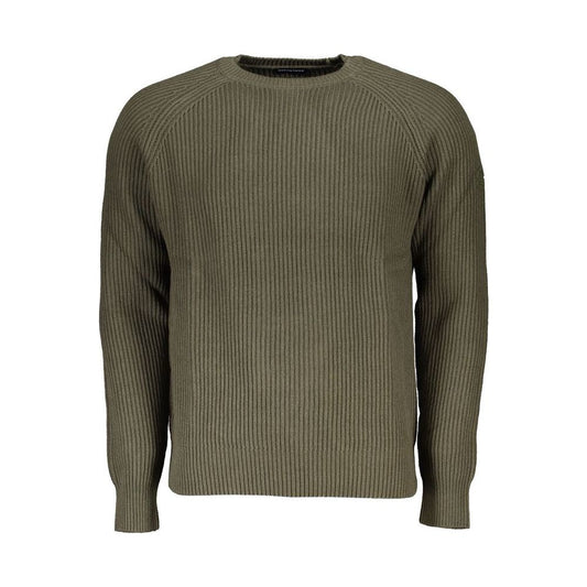 North Sails Green Cotton Men Sweater North Sails