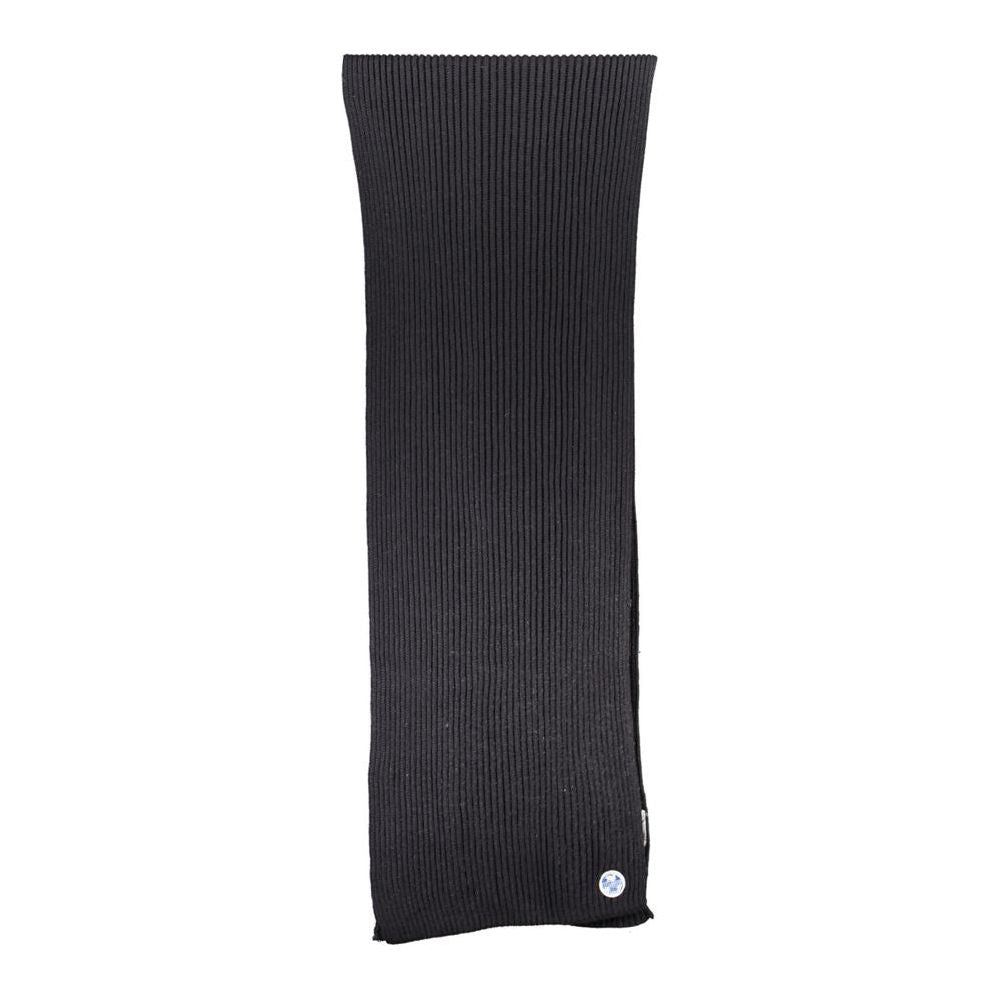 North Sails Black Cotton Men Scarf