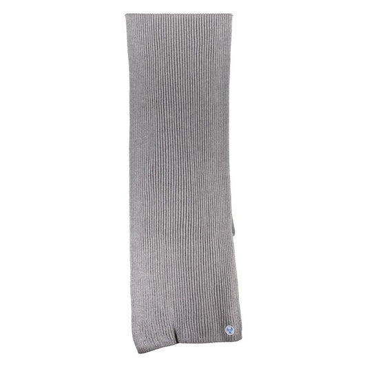 North Sails Gray Cotton Men Scarf North Sails