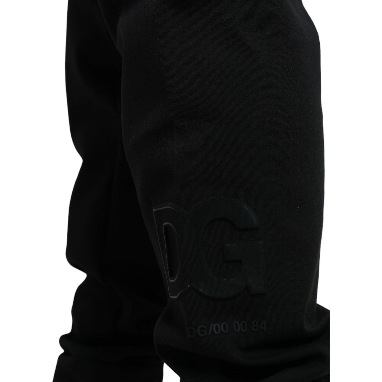 Dolce & Gabbana Elegant Black Jogger Pants - Cotton & Nylon Blend Dolce & Gabbana