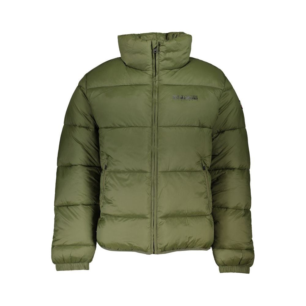 Napapijri Green Polyamide Men Jacket Napapijri