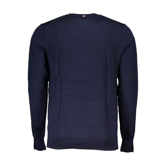 Tommy Hilfiger Blue Merino Men Sweater Tommy Hilfiger