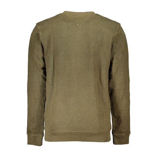 Tommy Hilfiger Green Cotton Men Sweater Tommy Hilfiger