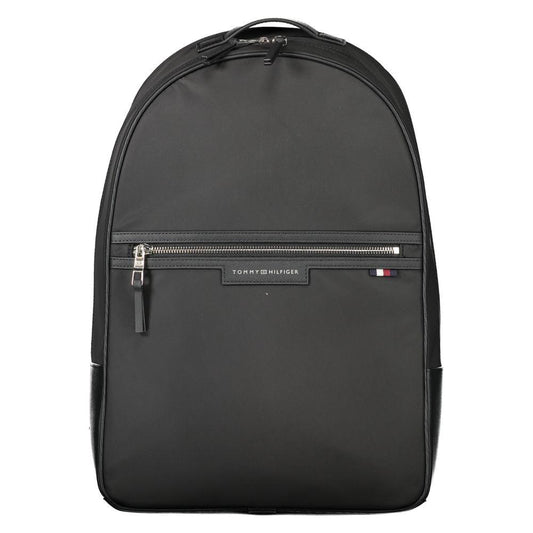 Tommy Hilfiger Black Polyester Men Backpack Tommy Hilfiger