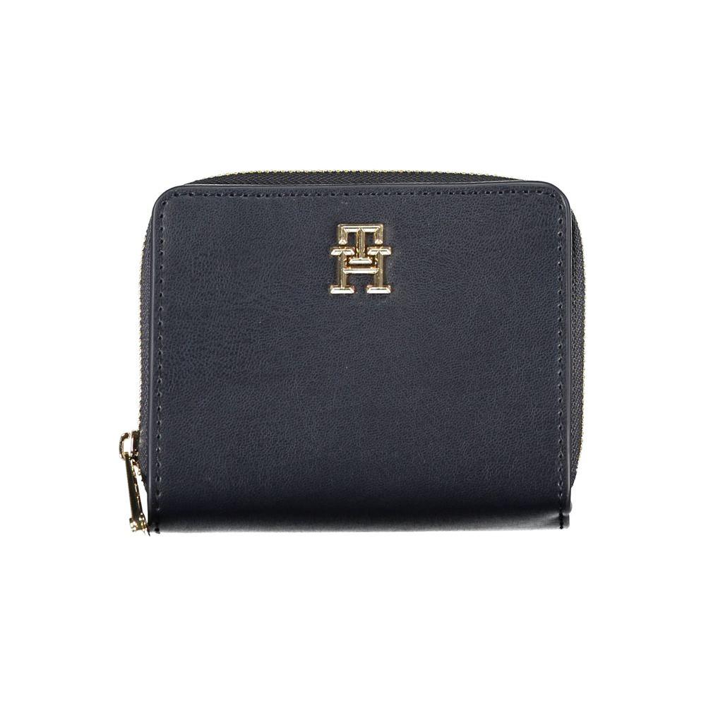 Tommy Hilfiger Sleek Blue Polyethylene Wallet Tommy Hilfiger