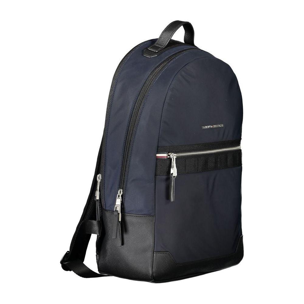 Tommy Hilfiger Elegant Contrast Detail Blue Backpack Tommy Hilfiger