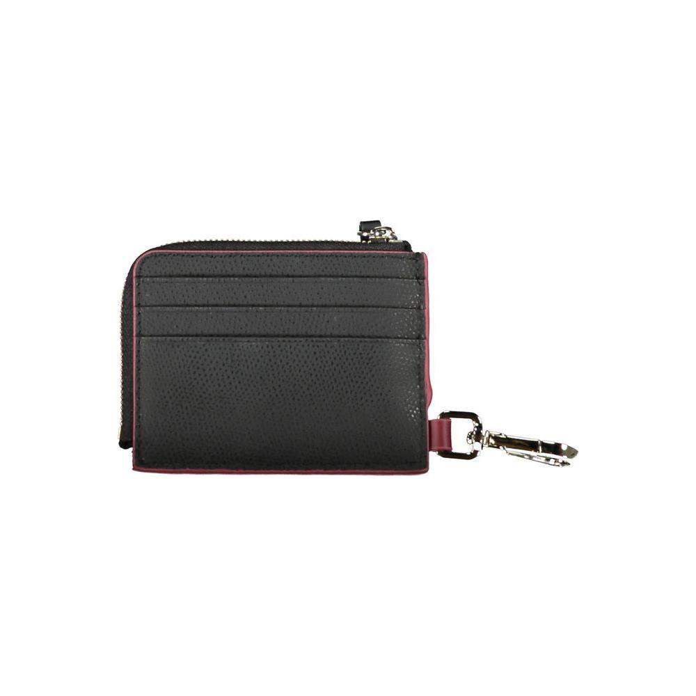 Tommy Hilfiger Chic Leather Card Holder with Snap Hook