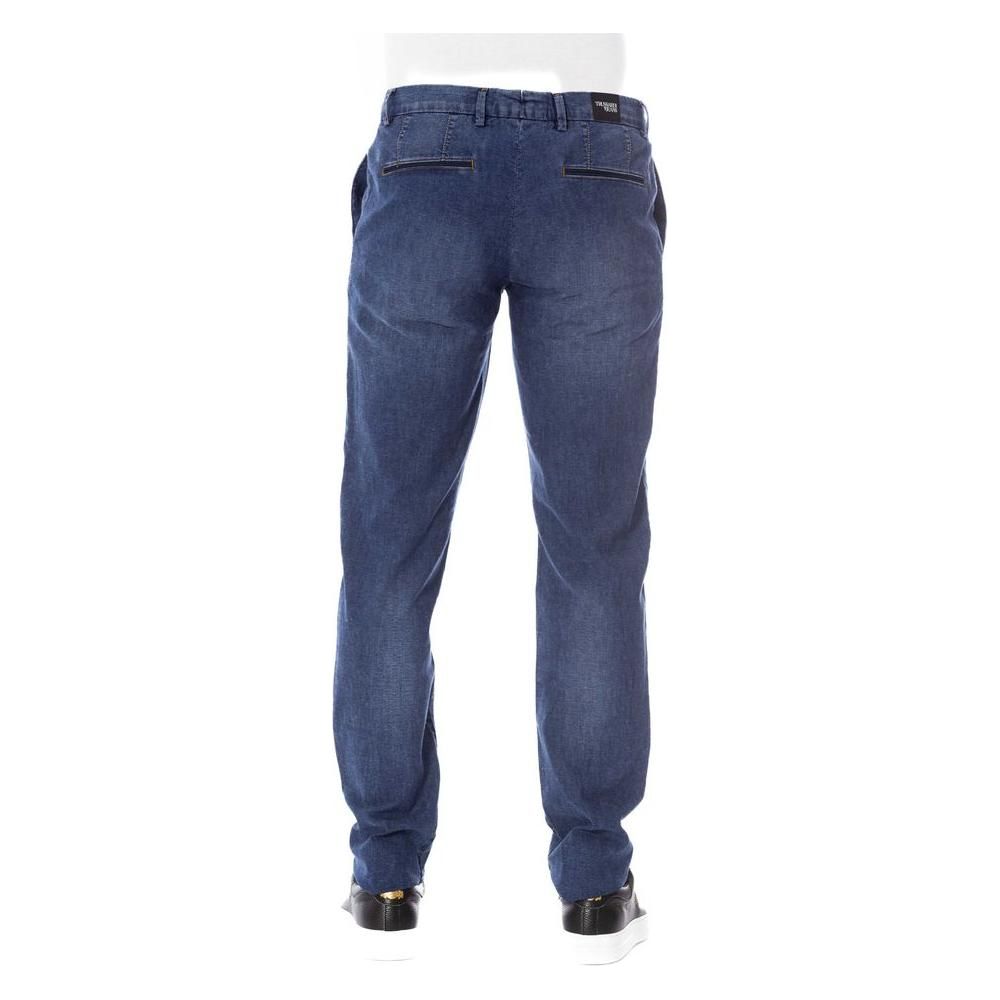 Trussardi Jeans Blue Cotton Men Jeans Trussardi Jeans