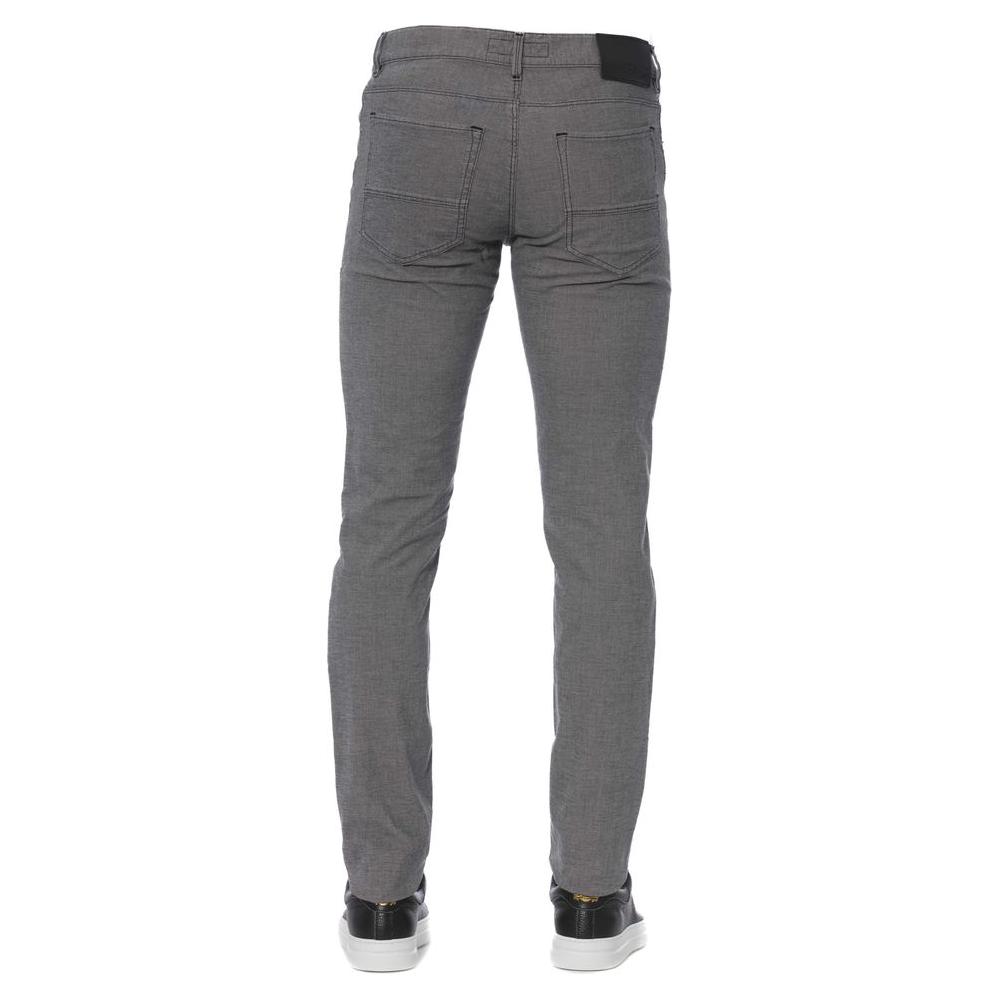 Trussardi Jeans Gray Cotton Men's Pant Trussardi Jeans