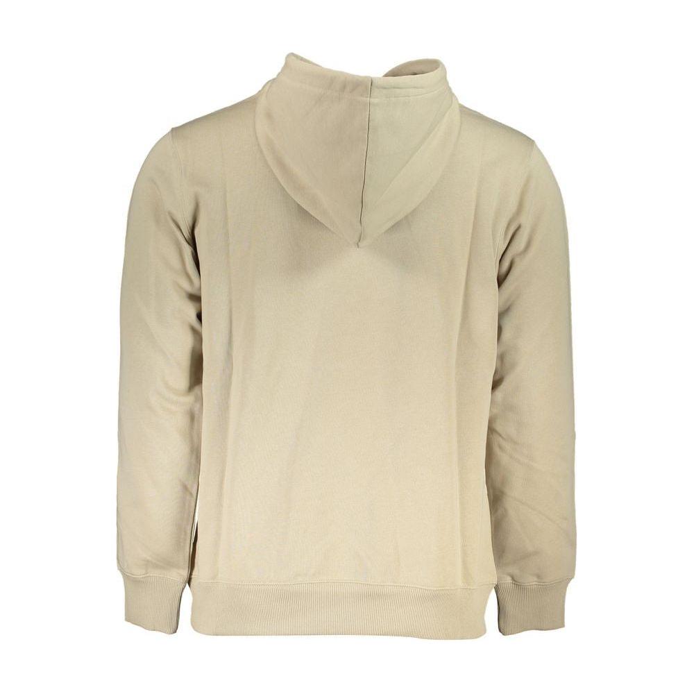 Calvin Klein Beige Hooded Cotton Sweatshirt Calvin Klein