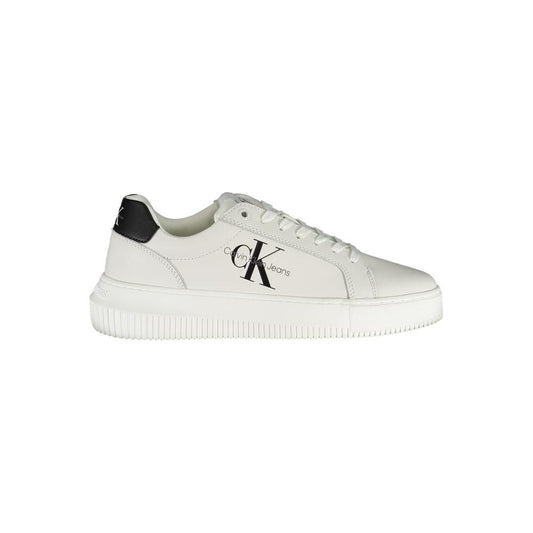 Calvin Klein Eco-Chic White Sneakers with Contrast Details Calvin Klein