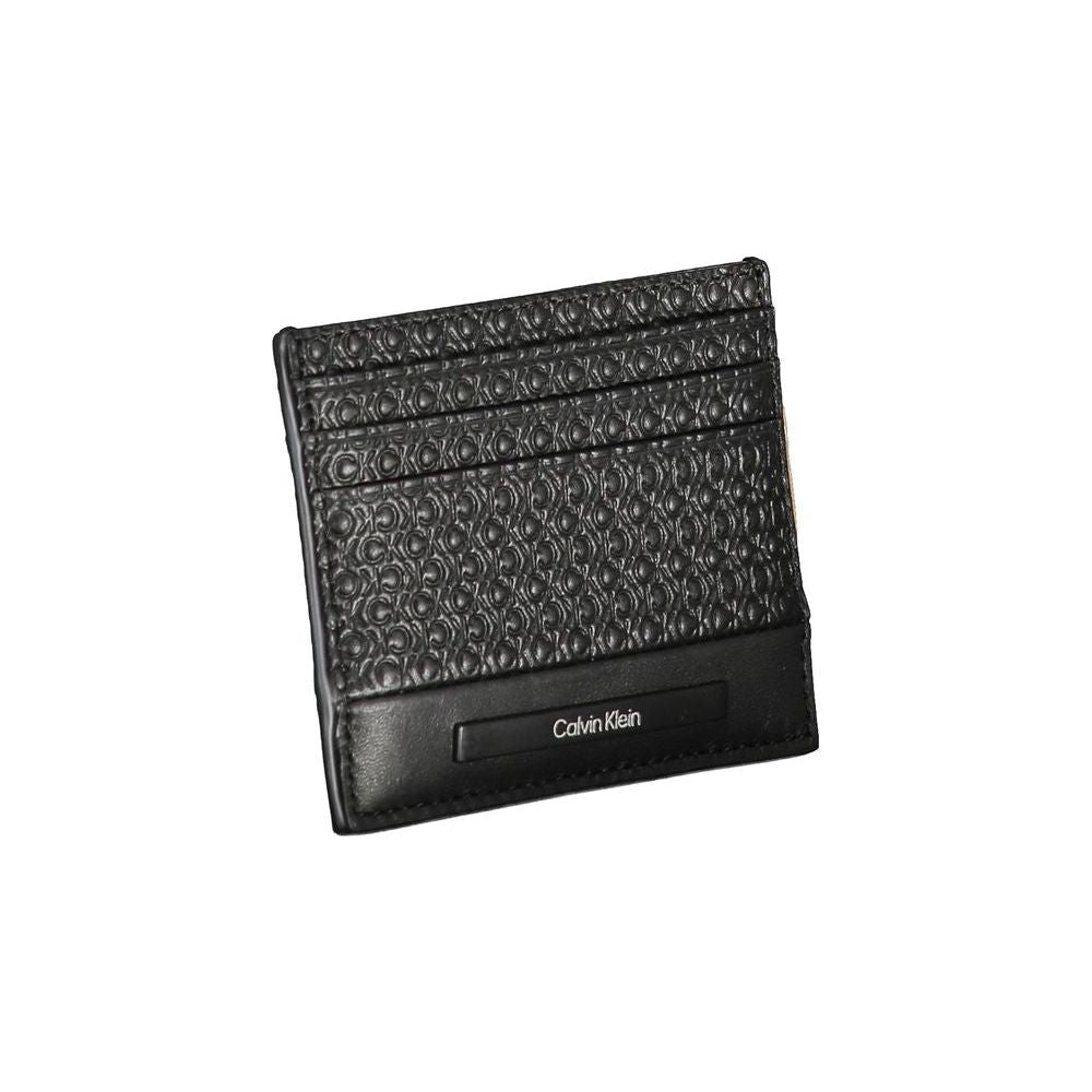 Calvin Klein Sleek Black Contrast Card Holder Calvin Klein