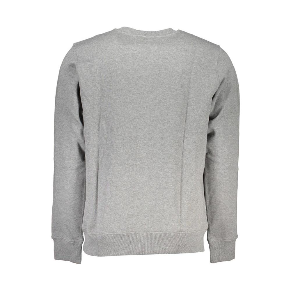 Calvin Klein Classic Gray Crew Neck Sweatshirt with Logo Calvin Klein