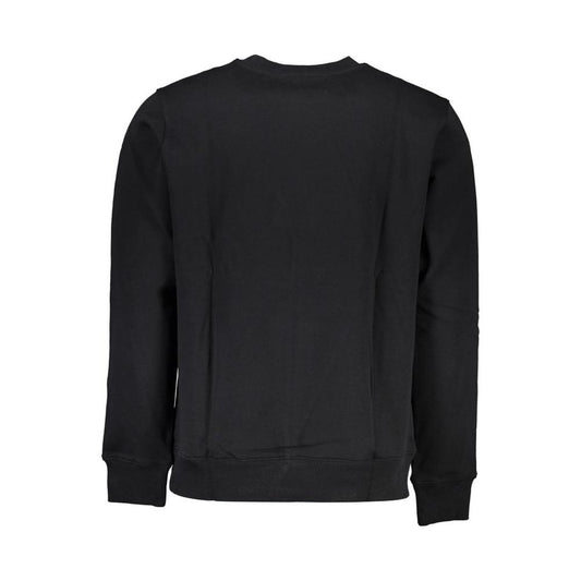 Calvin Klein Sleek Black Cotton Crew Neck Sweatshirt Calvin Klein