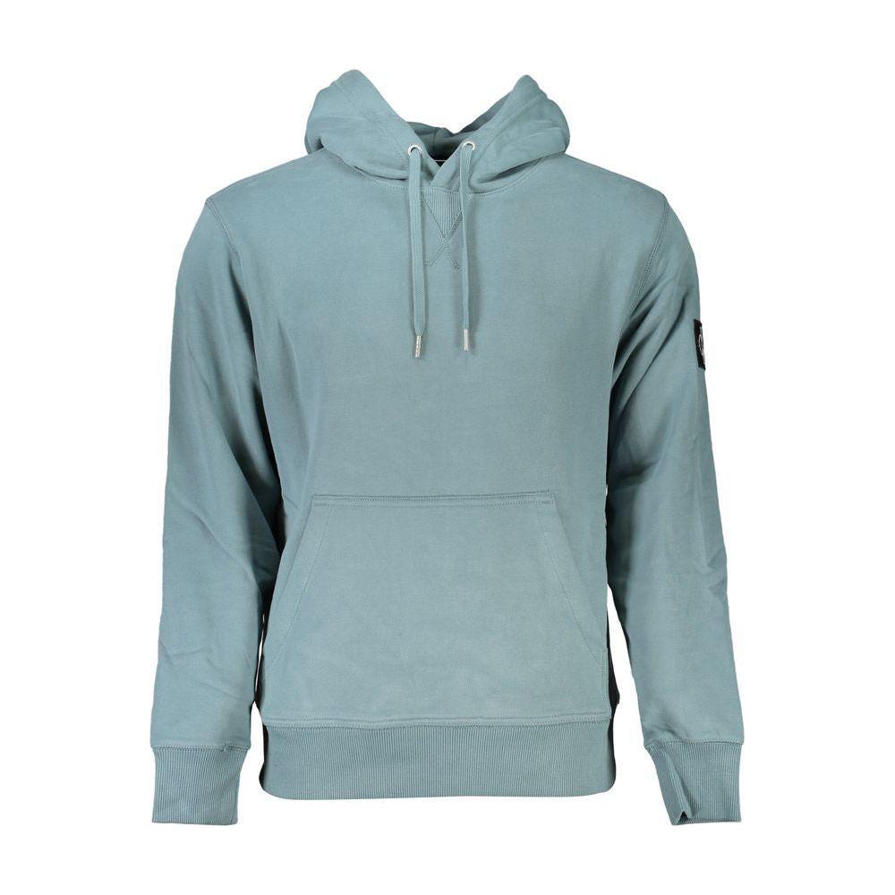 Calvin Klein Chic Green Hooded Cotton Sweatshirt Calvin Klein