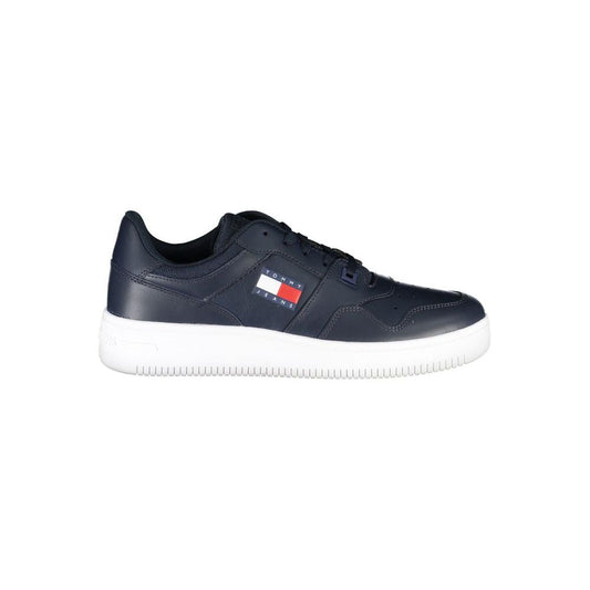 Tommy Hilfiger Blue Contrast Sneakers with Logo Detail Tommy Hilfiger