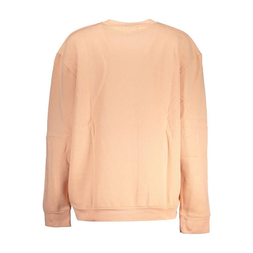 Cavalli Class Elegant Pink Fleece Crew Neck Sweater Cavalli Class