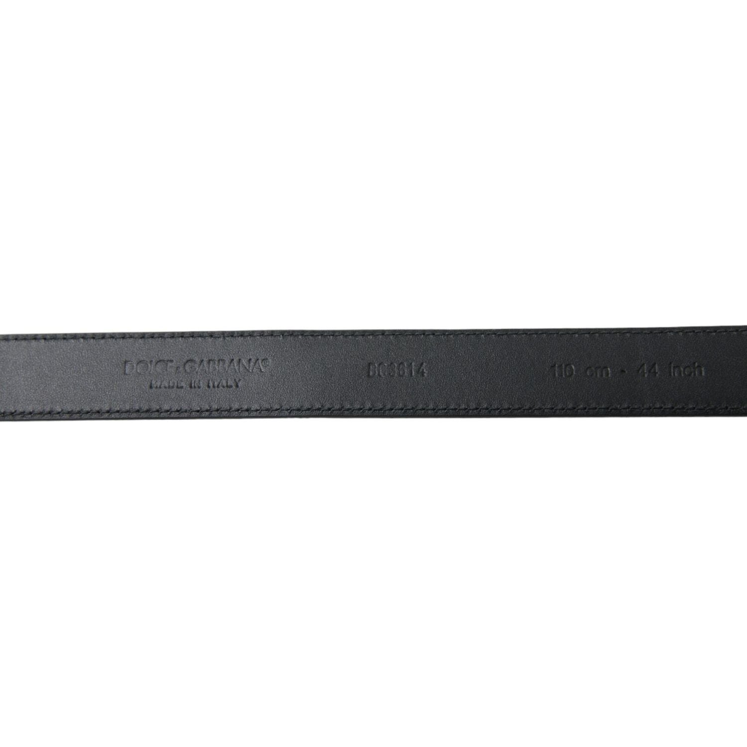 Dolce & Gabbana Elegant Black Leather Belt with Metal Buckle