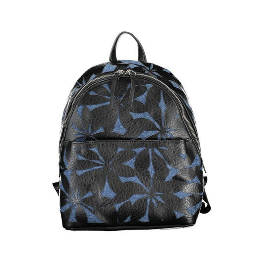 Desigual Chic Black Contrast Detail Backpack Desigual