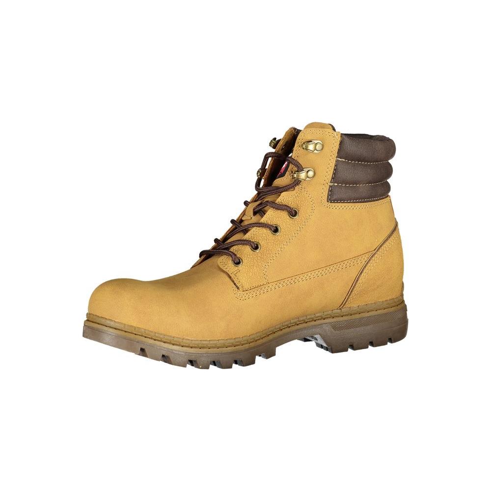 Carrera Trendsetting Yellow Lace-Up Boots Carrera