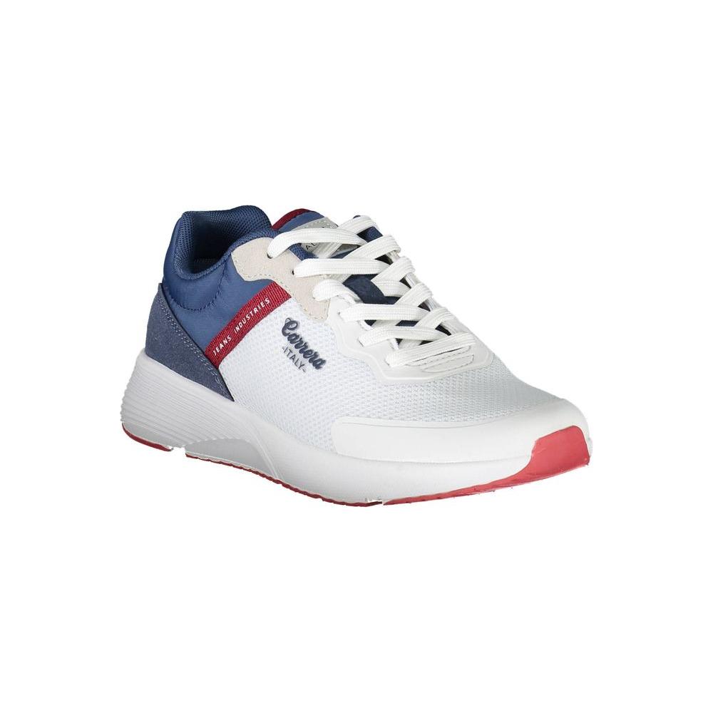 Carrera Sleek White Sports Sneakers with Contrast Accents Carrera