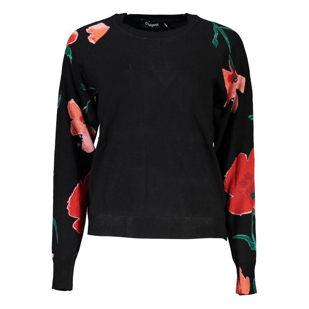 Desigual Chic Contrast Crew Neck Sweater Desigual