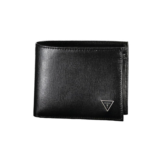 Guess Jeans Elegant Black Leather Wallet with RFID Block Guess Jeans