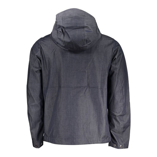 K-WAY Chic Blue Cotton Hooded Sports Jacket K-WAY