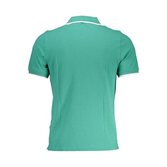 K-WAY Elegant Green Cotton Stretch Polo Shirt K-WAY