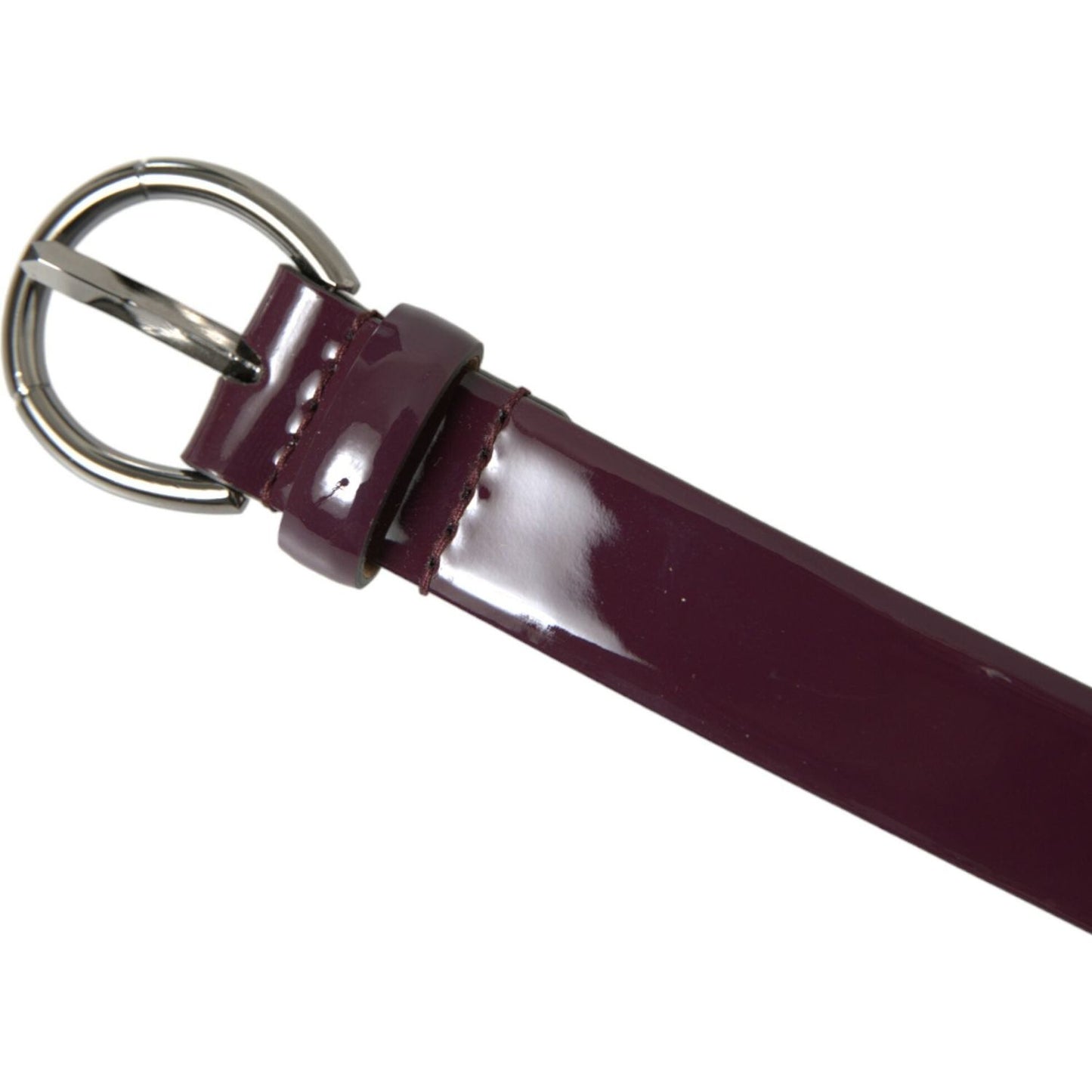 Dolce & Gabbana Elegant Maroon Leather Waist Belt Dolce & Gabbana