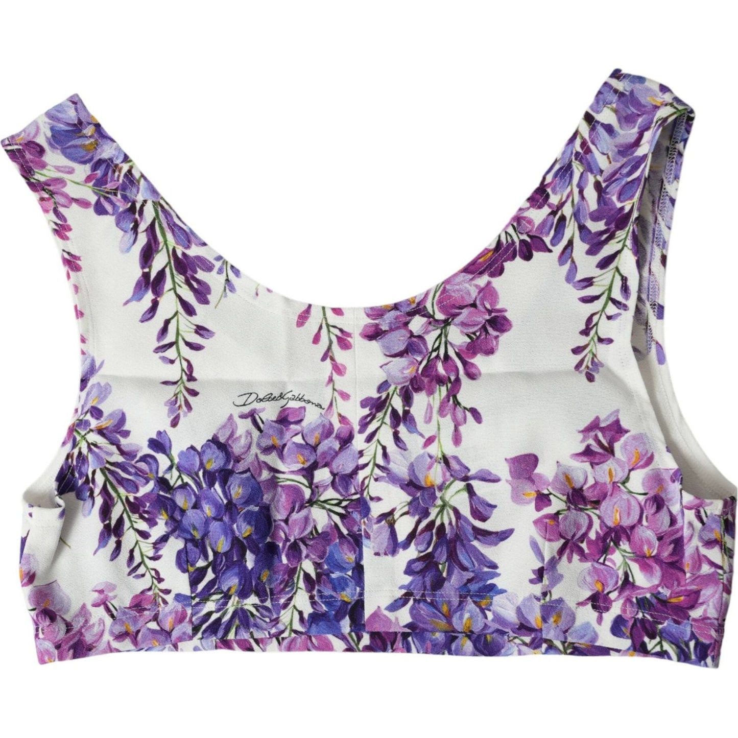 Dolce & Gabbana Elegant Floral Cropped Top Dolce & Gabbana