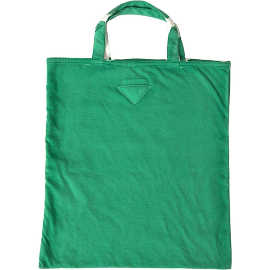 Elegant Green Fabric Tote Bag