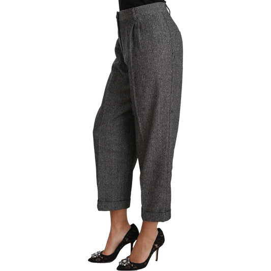 Dolce & Gabbana Elegant Gray Wool-Blend Trousers Dolce & Gabbana